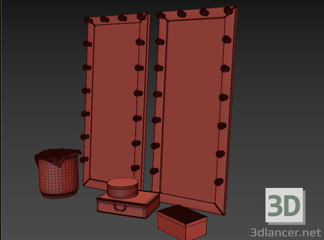 modèle 3D de Miroir de maquillage acheter - rendu