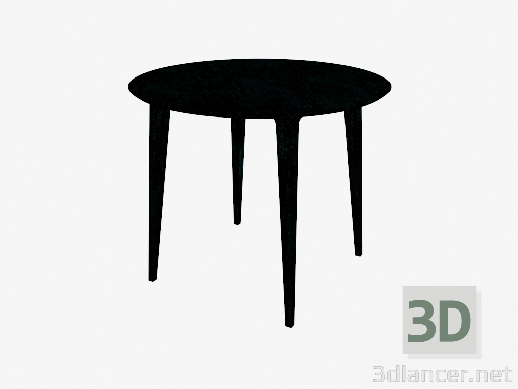 Modelo 3d Mesa de jantar redonda (cinza manchado preto D90) - preview