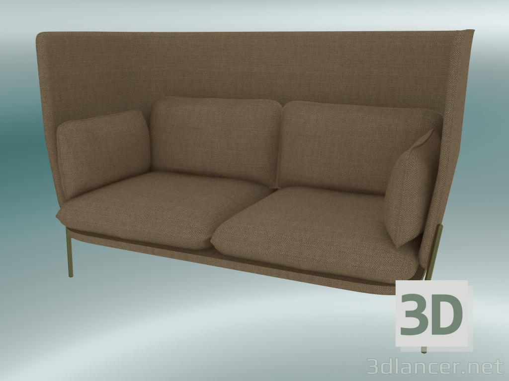 3d model Sofa Sofa (LN6, 90x180 H 115cm, Bronzed legs, Hot Madison 495) - preview