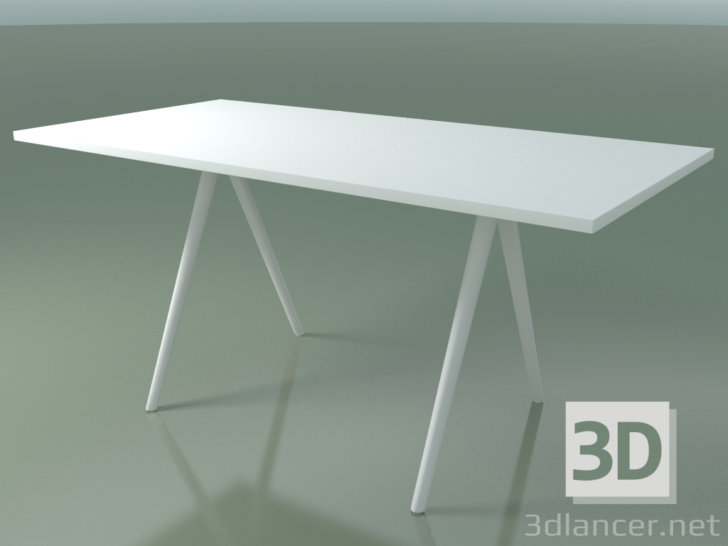 3d model Rectangular table 5409 (H 74 - 79x159 cm, laminate Fenix F01, V12) - preview