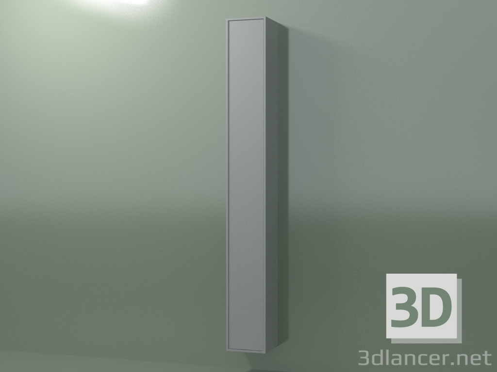 modello 3D Pensile con 1 anta (8BUAFCD01, 8BUAFCS01, Silver Grey C35, L 24, P 24, H 192 cm) - anteprima