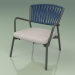 3d model Silla con asiento blando 127 (Belt Blue) - vista previa