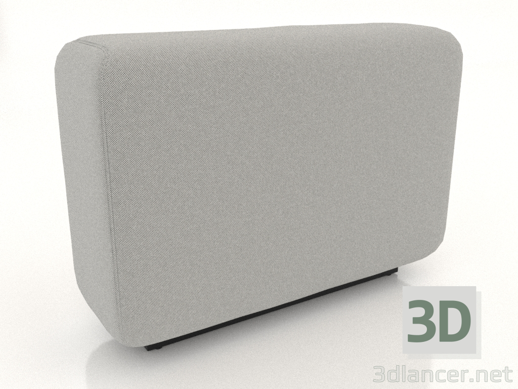 3d model Sofá modular alto Back S - vista previa