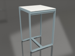 Table de bar 70 (Polyéthylène blanc, Bleu gris)