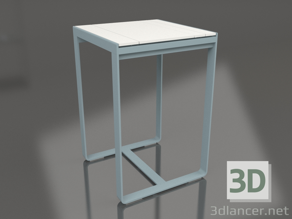 modèle 3D Table de bar 70 (Polyéthylène blanc, Bleu gris) - preview