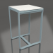 modèle 3D Table de bar 70 (Polyéthylène blanc, Bleu gris) - preview