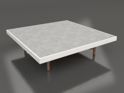 Quadratischer Couchtisch (Achatgrau, DEKTON Kreta)