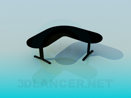 modèle 3D Table de coin - preview