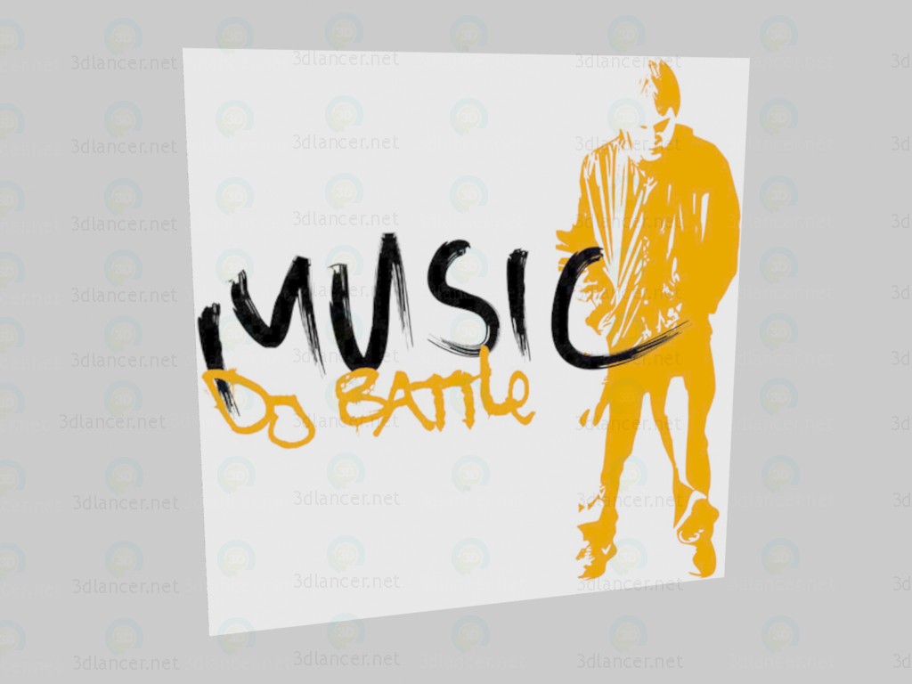 3d model Sticker DJ Battle - preview