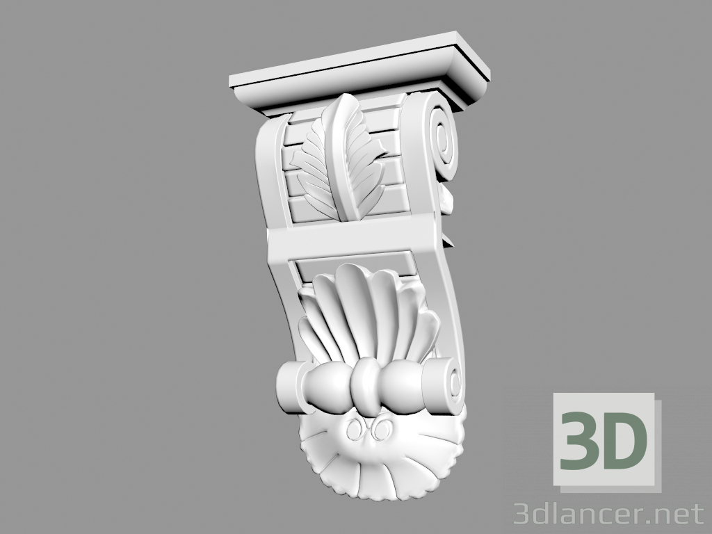 3d model Soporte B958 - vista previa