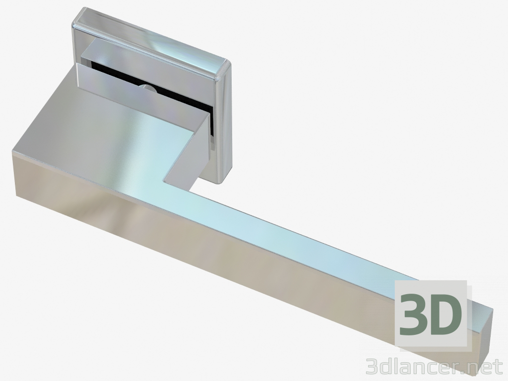 3d model Diamond door handle (Chrome bronze) - preview