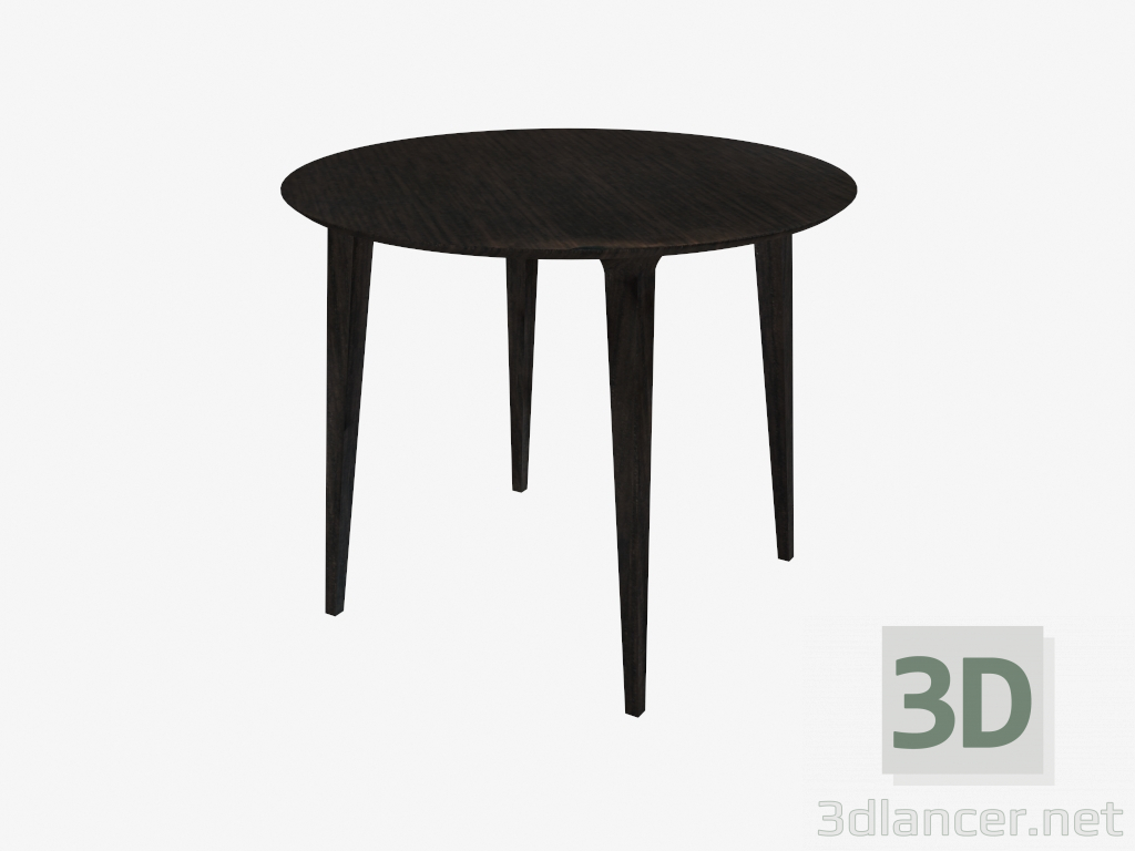 3d model Dining table round (gray stained ash D90) - preview