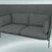 modèle 3D Sofa Sofa (LN6, 90x180 H 115cm, jambes bronzées, Hot Madison 724) - preview