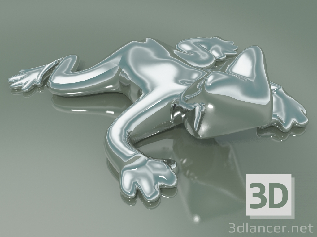 3d модель Элемент декора Ceramic Frog (Platinum) – превью