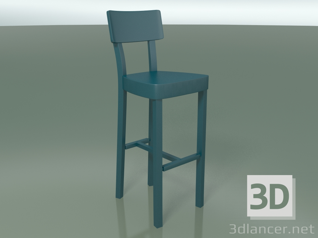 Modelo 3d Banqueta alta em ferro fundido com pintura à pó, externa InOut (28, ALLU-OT) - preview