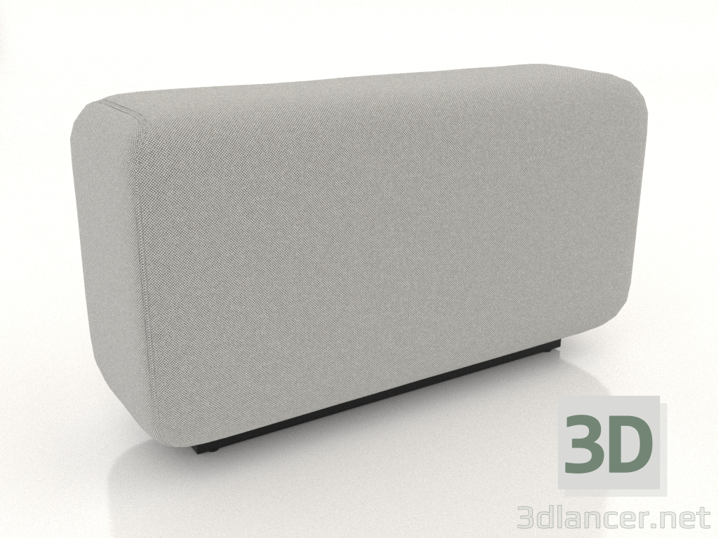 3d model Back S low modular sofa - preview