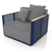 3d model Armchair (Night blue) - preview