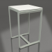 3d model Bar table 70 (White polyethylene, Cement gray) - preview