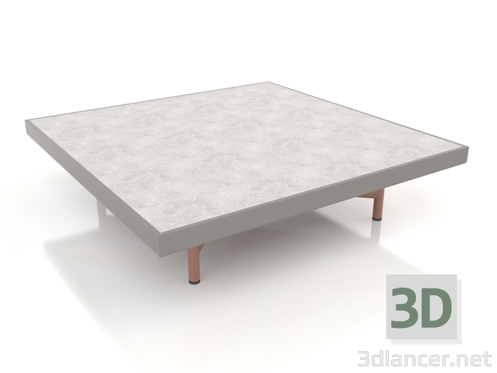 3d model Mesa de centro cuadrada (Gris cuarzo, DEKTON Kreta) - vista previa