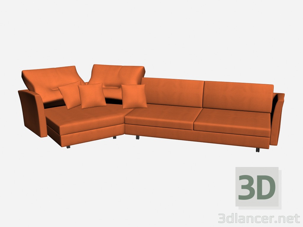 3d model Sofa 2 Brikkel - vista previa