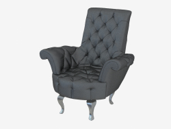 Fauteuil cuir en style art-déco B141