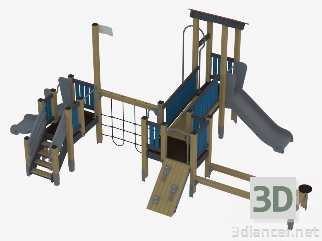 modello 3D Complesso di giochi per bambini (K4301) - anteprima