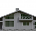 3d Wooden house from timber model buy - render