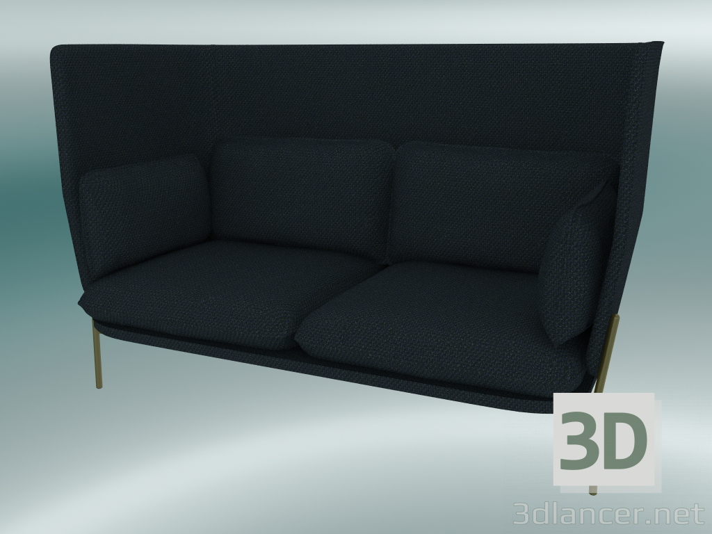 3d model Sofá Sofá (LN6, 90x180 A 115 cm, patas de bronce, Sunniva 2 192) - vista previa