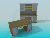 Escrito and desk for working Cabinet