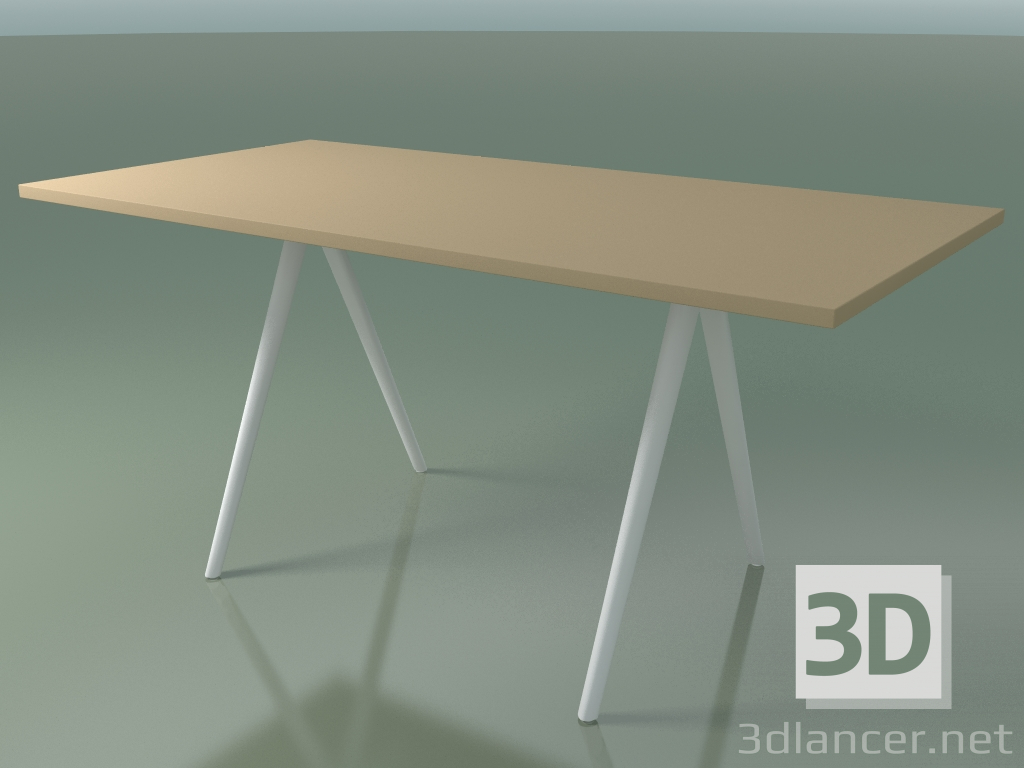 3D modeli Dikdörtgen masa 5409 (H 74 - 79x159 cm, laminat Fenix F03, V12) - önizleme