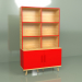 3d model Shelving Woodi (red) - preview