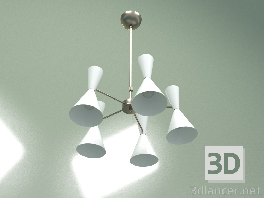 3d model Plafón Stilnovo Style 5 luces - vista previa