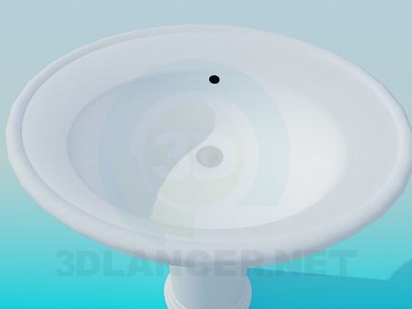 3d model Round sink - preview