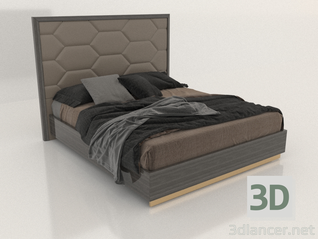 3d model Cama de matrimonio - vista previa