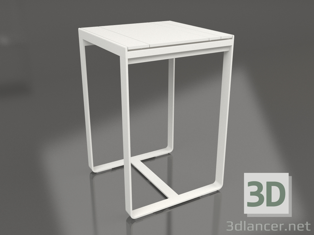 3D Modell Bartisch 70 (Weißes Polyethylen, Achatgrau) - Vorschau