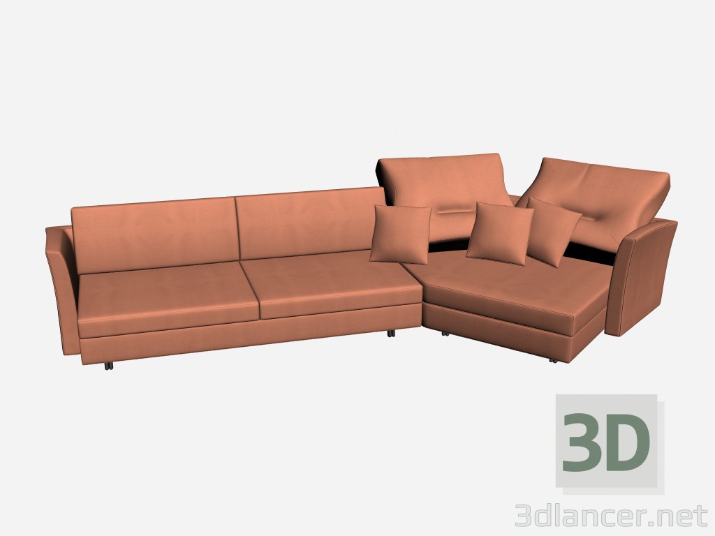 3D Modell Sofa Brikkel 3 - Vorschau