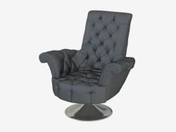 Fauteuil cuir en style art-déco B141 80