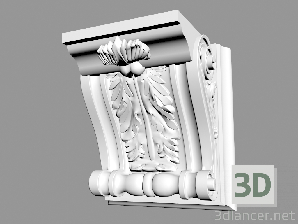 3d model Soporte B961 - vista previa