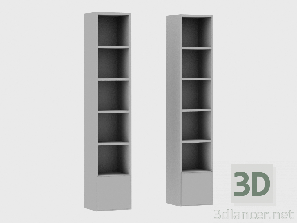 Modelo 3d Elementos do sistema modular IANUS MIDDLE WITH BACK (L230) - preview