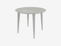 Table de repas ronde (frêne teinté blanc D90)