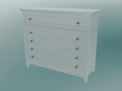 Commode avec pieds (blanc)