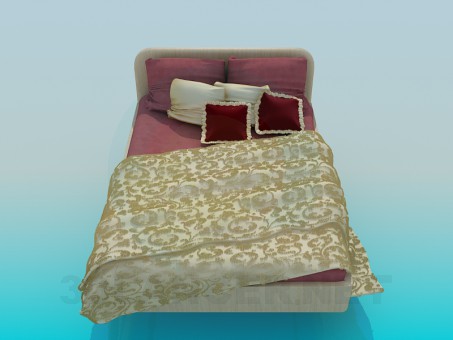 modello 3D Letto - anteprima