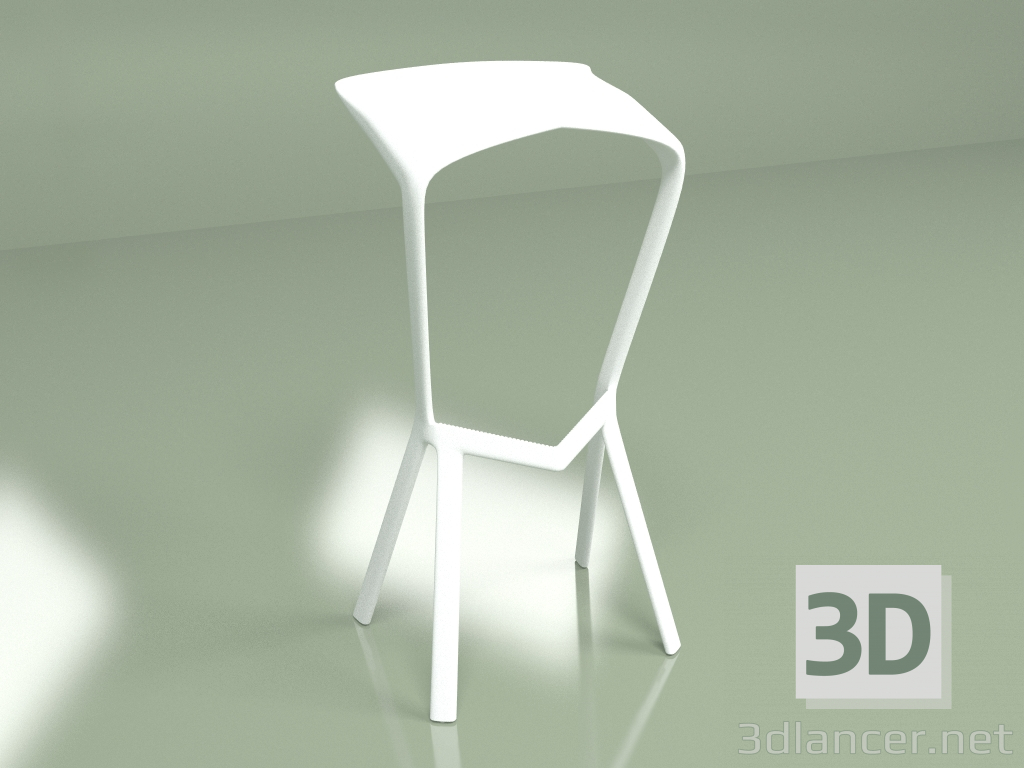 modello 3D Sgabello da bar Miura 2 - anteprima