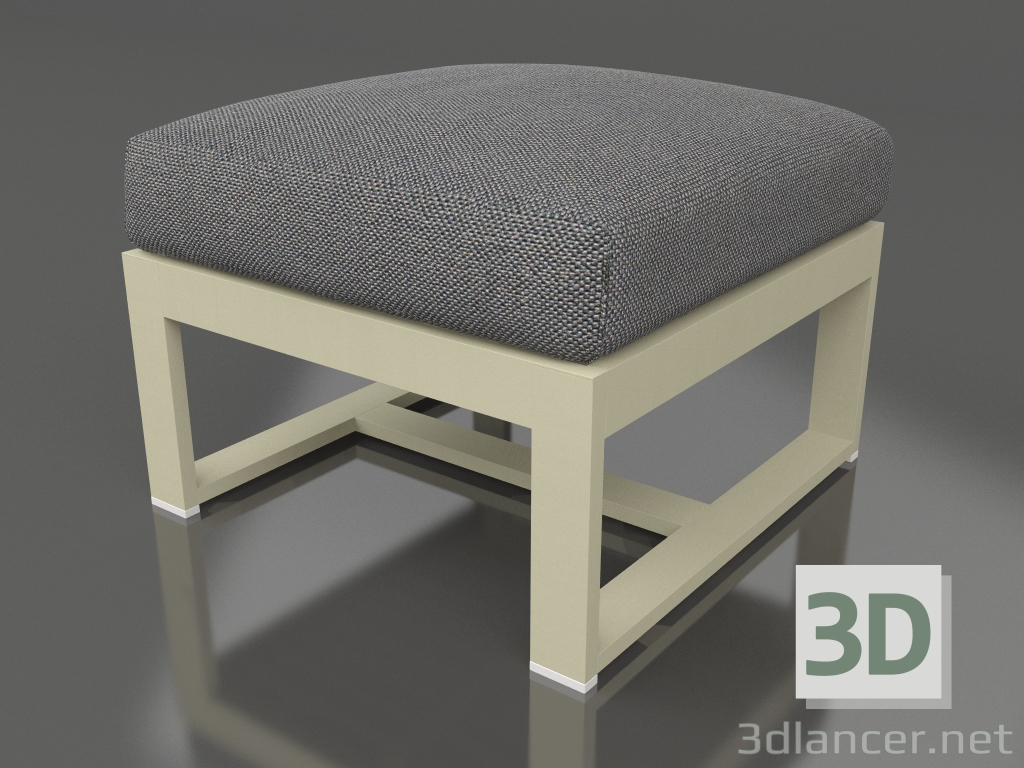 modèle 3D Pouf (Or) - preview