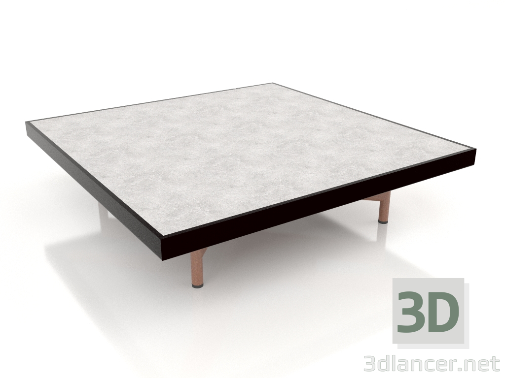 Modelo 3d Mesa de centro quadrada (preto, DEKTON Kreta) - preview