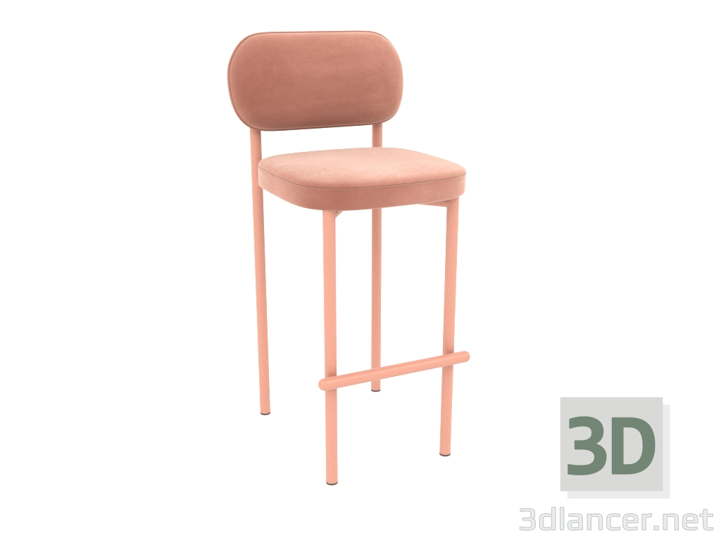 3D modeli Bar taburesi Toptynych (Şeftali) - önizleme