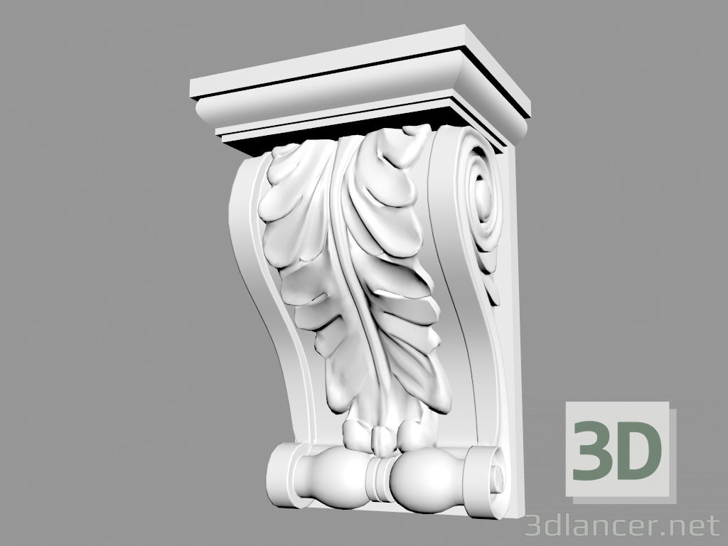 modello 3D Staffa B962 - anteprima