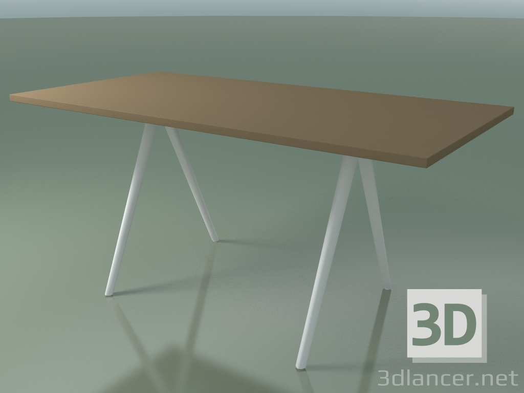 3D modeli Dikdörtgen masa 5409 (H 74 - 79x159 cm, laminat Fenix F05, V12) - önizleme