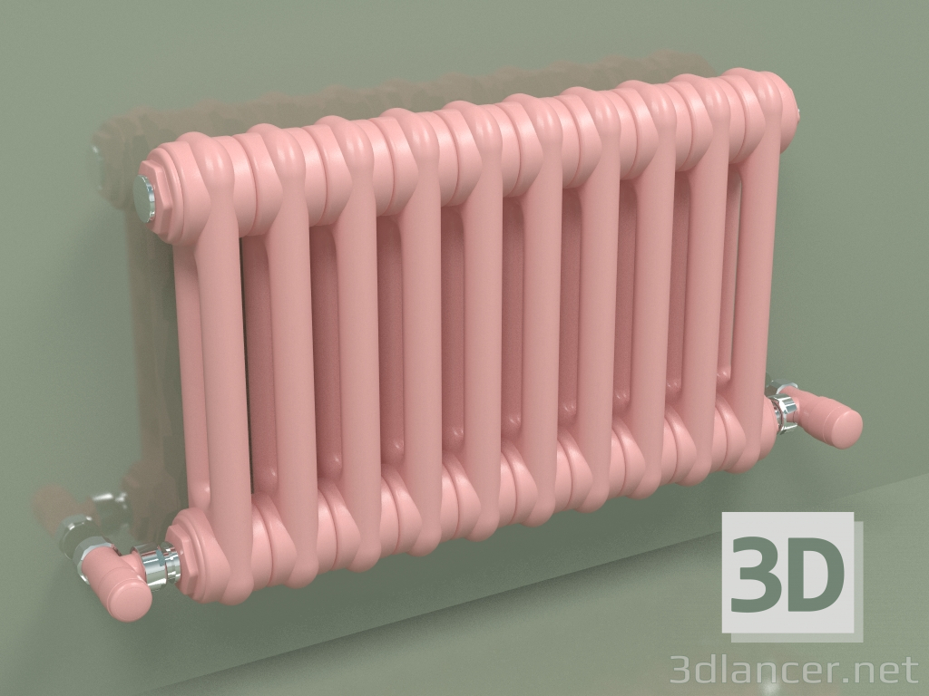 Modelo 3d Radiador TESI 2 (H 300 10EL, Rosa - RAL 3015) - preview