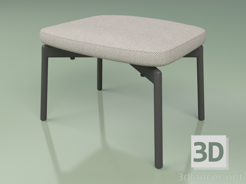 modèle 3D Tabouret rembourré 520 (Metal Smoke) - preview